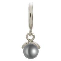 Endless Jewellery Charm Apple Pearl Grey Silver