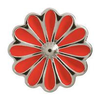 Endless Jewellery Charm Daisy Red Silver