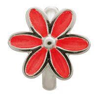 Endless Jewellery Charm Enamel Flower Red Silver