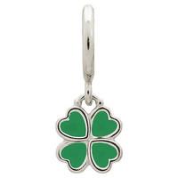 endless jewellery charm clover green silver