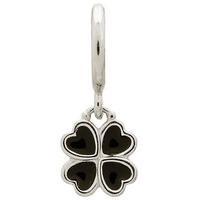 Endless Jewellery Charm Clover Black Silver