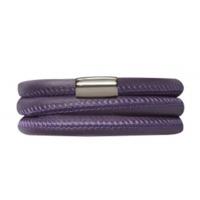 endless jewellery bracelet purple leather 54 cm