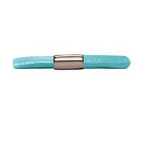 Endless Jewellery Bracelet Leather Single Light Blue 18cm