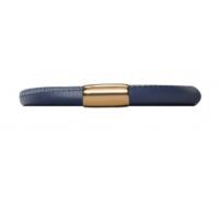 endless jewellery bracelet navy leather 18 cm