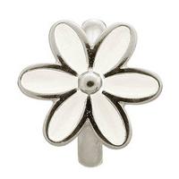 Endless Jewellery Charm Enamel Flower White Silver