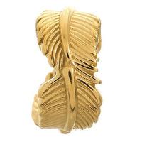 endless jewellery charm leaf yellow gold