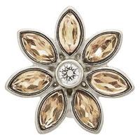 endless jewellery charm big flower champagne silver