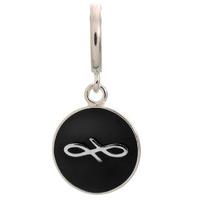 Endless Jewellery Charm Black Endless Jewellery Coin Silver