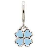 Endless Jewellery Charm Clover Light Blue Silver