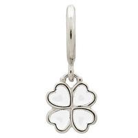 endless jewellery charm clover white silver