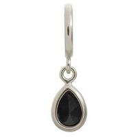 Endless Jewellery Charm Drop Black Silver