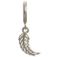 endless jewellery charm feather silver