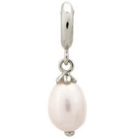 Endless Jewellery Charm Pearl Drop White Silver