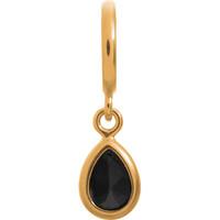 Endless Jewellery Charms Black Drop Yellow Gold