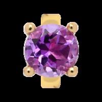 Endless Jewellery Charm Amethyst And Gold