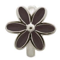 Endless Jewellery Charm Enamel Flower Black Silver