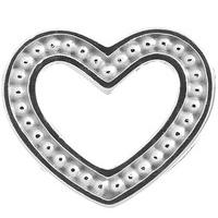 endless jewellery charm heart dots silver