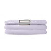 endless jewellery bracelet leather triple lavender 60cm