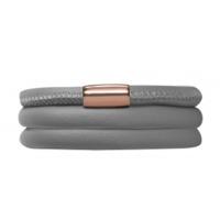 Endless Jewellery Bracelet Grey Leather 57 cm