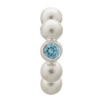 endless jewellery charm flashy dot sky blue silver