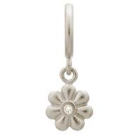 endless jewellery charm white flower dream dot silver