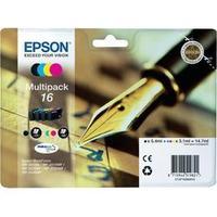 epson ink t1626 original set black cyan magenta yellow c13t16264010