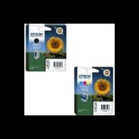 epson t017 t018 original black colour ink cartridge 2 pack