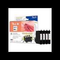 Epson T0715 Peach Compatible Black & Colour Ink Cartridge 4 Pack