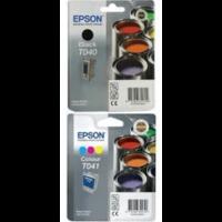 epson t040 t041 original black colour ink cartridge 2 pack