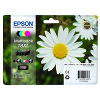 Epson 18XL (T1816) Original High Capacity Black & Colour Ink Cartridge 4 Pack
