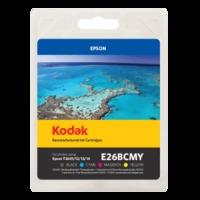 Epson 26 (T2616) Kodak Compatible Black & Colour Ink Cartridge 4 Pack