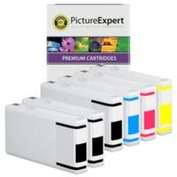 Epson T702 (T7021/2/3/4) Compatible High Capacity Black & Colour Ink Cartridge 6 Pack