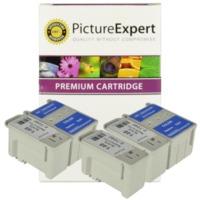 Epson T040 / T041 Compatible Black & Colour Ink Cartridge 5 Pack