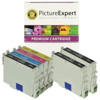 Epson T0556 Compatible Black & Colour Ink Cartridge 6 Pack