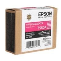 Epson T580A Original Vivid Magenta Ink Cartridge