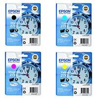 Epson 27XL (BK/C/M/Y) Original High Capacity Black & Colour Ink Cartridge 4 Pack