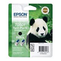 Epson T0501 Original Black Ink Cartridge Twinpack