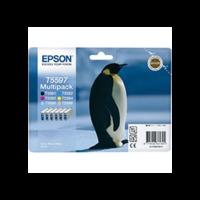 Epson T5597 Original Black & Colour Ink Cartridge 6 Pack