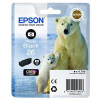 epson 26 series photo black ink cartridge