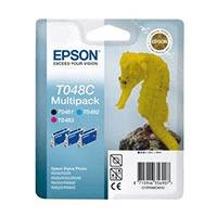 Epson T048C Original 3-Colour (BK/C/M) Ink Cartridge Pack