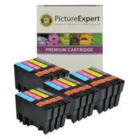 Epson T0715 Compatible Black & Colour Ink Cartridge 16 Pack