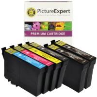 Epson T1285 Compatible Black & Colour Ink Cartridge 6 Pack