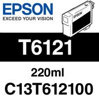 Epson T6121 Photo Black 220ml Ink Cartridge