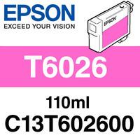 epson t6026 vivid light magenta 110ml ultra chrome k3vm ink cartridge