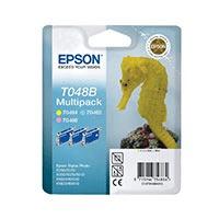 Epson T048B Original 3-Colour (Y/PC/PM) Ink Cartridge Pack