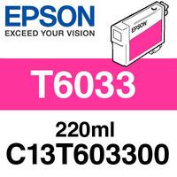 epson t6033 vivid magenta 220ml ink cartridge