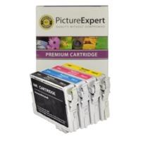 epson t0615 compatible black colour ink cartridge 4 pack