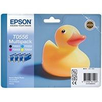 epson t0556 original black colour ink cartridge 4 pack