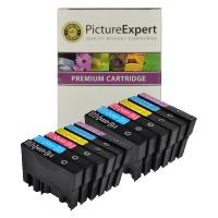 Epson T0807 Compatible Black & Colour Ink Cartridge 12 Pack