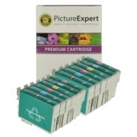 Epson T079 (T0791/2/3/4/5/6) Compatible High Capacity Black & Colour Ink Cartridge 12 Pack